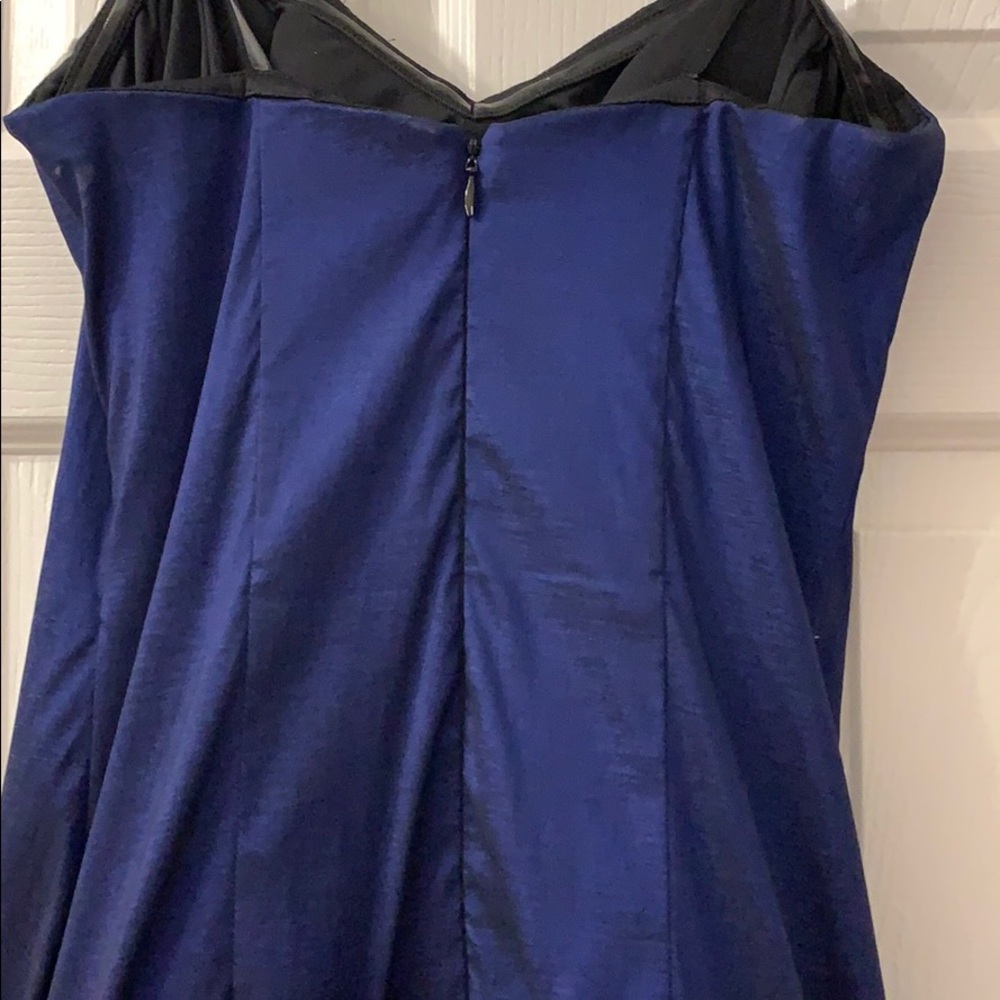 Midnight Blue Formal Strapless Dress - Picture 5 of 5